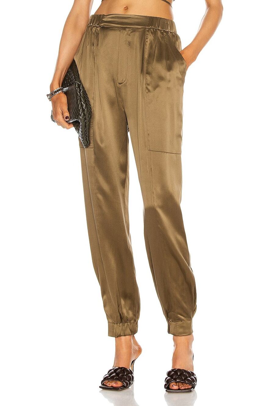 Nicholas Silky Khaki Neha Pants Size 4